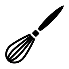 Whisk Vector Glyph Icon Design
