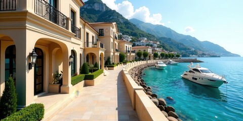 Luxury Coastal Residences with Private Yacht Access and Stunning Mountain Views