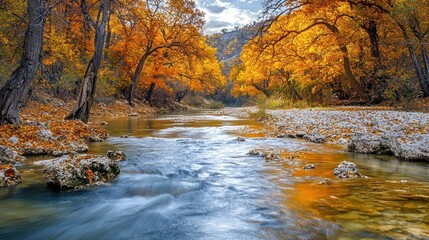 Autumnal River Gorge