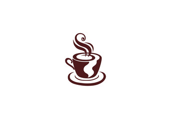 Coffee logo design elements Icon Vector logo png template logo vector illustration