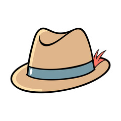 trilby icon, trilby vector illustration-simple illustration of trilby, perfect for trilby logos and icons