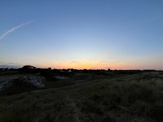 Fototapeta premium sunset over the dunes
