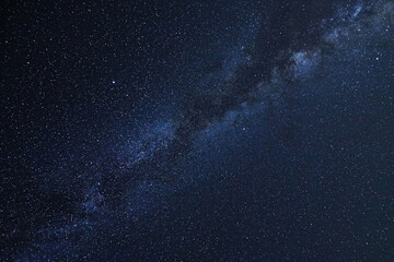 Starry sky at night and the milky way