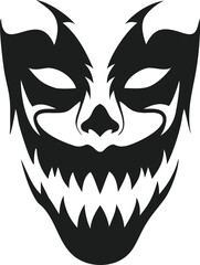 Sinister Halloween Character Silhouette Art