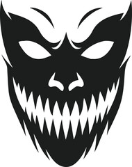 Terrifying Gothic Mask with Demonic Grin