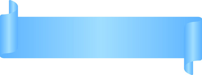 Obraz premium Blue gradient ribbon banner vector