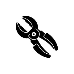 creative details Construction Tongs Icon vector Illustration