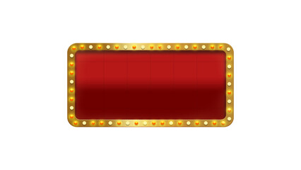 light bulb frame, luxury light bulb frame space for text, gold frame retor with light bulb