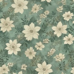 seamless floral pattern, seamless floral background, seamless pattern with flowers