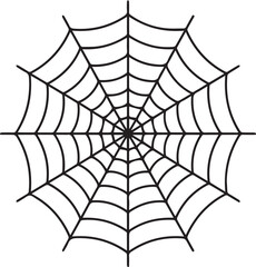 Spider web icon isolated on white background. Halloween symbol. Vector illustration.