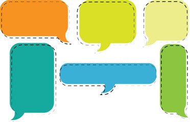 Minimal Thought Bubble Pack &ndash; Editable Cloud Icons  , Thought Bubbles Vector Set &ndash; Editable Thinking Icons