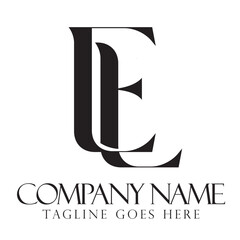Initial EL or LE creative, modern, and elegant vector logo design templates for a luxury business