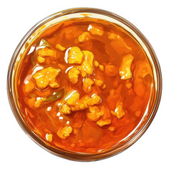 Curry paste isolate on food photography studio environment high-quality concept