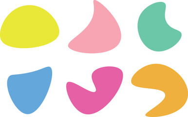 Colorful Abstract Vector Set ,  Trendy Abstract Vector Pack , Vibrant Abstract Shapes Bundle