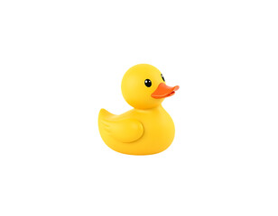 Fototapeta premium 3D Render of a Cute Yellow Rubber Duck