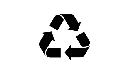 Obraz premium Recycle Symbol with Target Icon