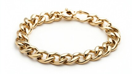 Obraz premium Gold chain bracelet (1)