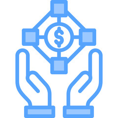 Blockchain Funding Icon