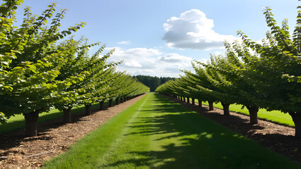 Picturesque orchard hosting seasonal events
