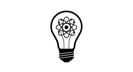 Light Bulb Atom Graphic