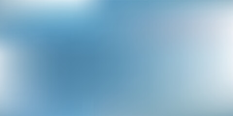 Ilustrator panoramic abstract blue background for product presentation with sunlight and blurred