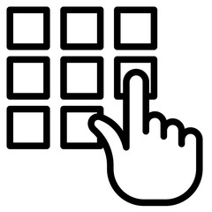 Pin code icon in vector illustration © Admotret