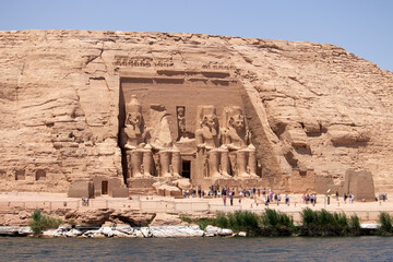 Ancient egyptian temple of Abu Simbel in Aswan, Egypt