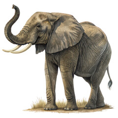 Obraz premium African elephant png elephant portrait png wildlife animal png transparent background image