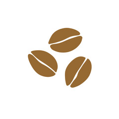 Brown coffee bean illustration