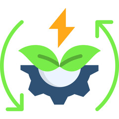 Renewable Energy Tech Icon