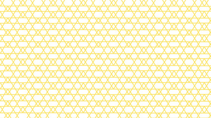 Yellow seamless pattern of geometric shapes on white background. Background for wallpaper, wall, paper and postcards.