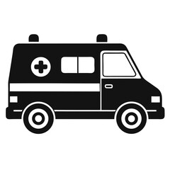 ambulance shilhotee vector isolated on white background