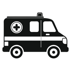 ambulance shilhotee vector isolated on white background