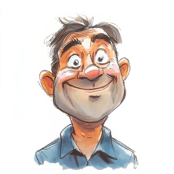 watercolor copic marker concept sketch of dad proud
