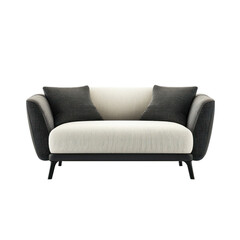 Fototapeta premium A contemporary couch with minimalist design, set on a transparency background