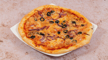 Delicious pizza isolated