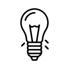 Obraz premium Icon of a Light Bulb
