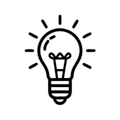 Fototapeta premium Icon of a Light Bulb