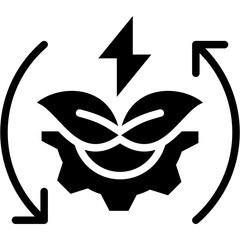 Renewable Energy Tech Icon