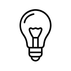 Icon of a Light Bulb