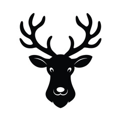 Naklejka premium deer head vector illustration