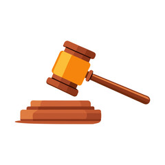 Wooden Gavel And Sound Block Representing Justice And Legal System Courtroom Element