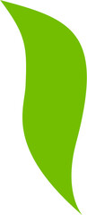 Simple green leaf vector. Ideal for eco-friendly branding, organic product labels, and nature-themed designs.