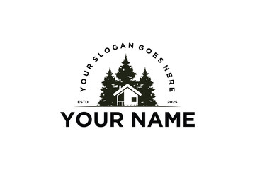 cabin rental logo, reference for business
