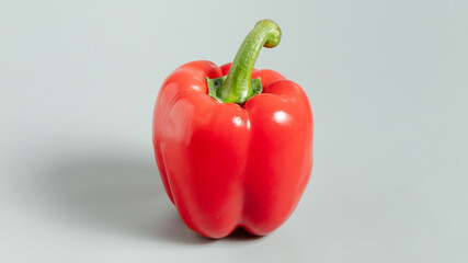 Red bell pepper isolated