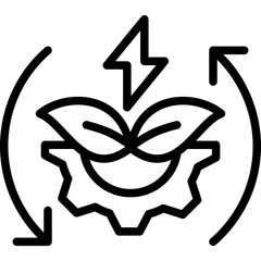 Renewable Energy Tech Icon
