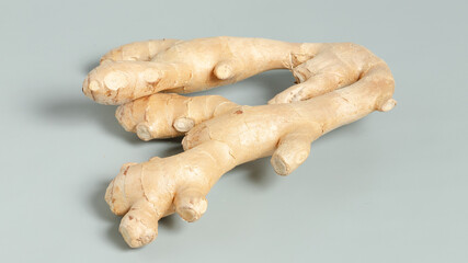 Garlic isolated on grey