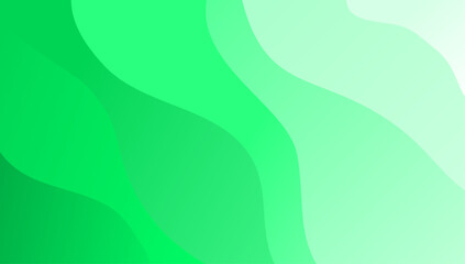 Abstract minimalist green wave gradient background. Elegant fluid or liquid design for wallpaper