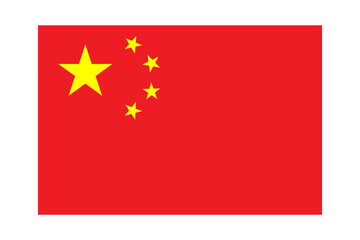 National flag of China. High quality vector