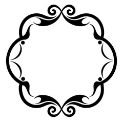 Morden Ornamental Frame vector illustration decorative border geometric abstract template

